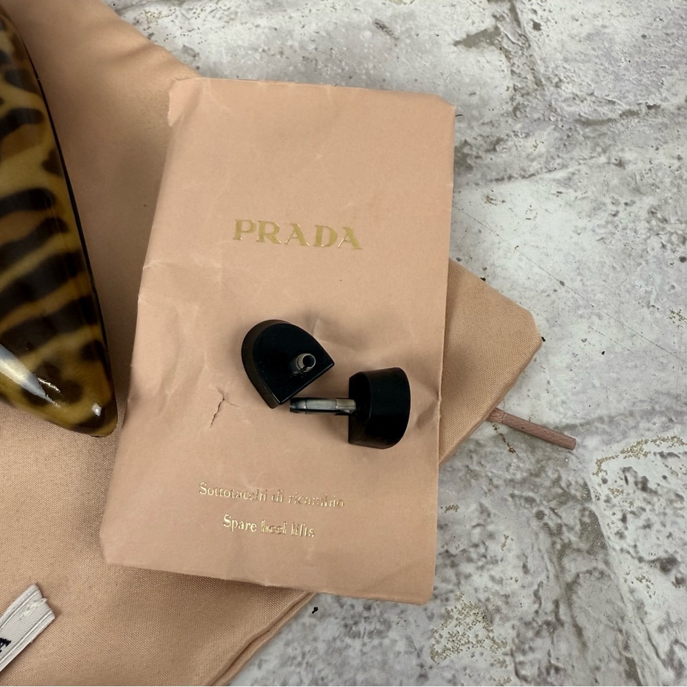 PRADA‎ Patent Leather Ombre Leopard Print Kitten Heel Women’s Size 36 US Sz 6 - Picture 3 of 12